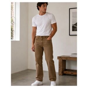 Goodfellow & Co Total Flex Pants Mens 34x30 Brown Slim Fit Stretch 5 Pocket